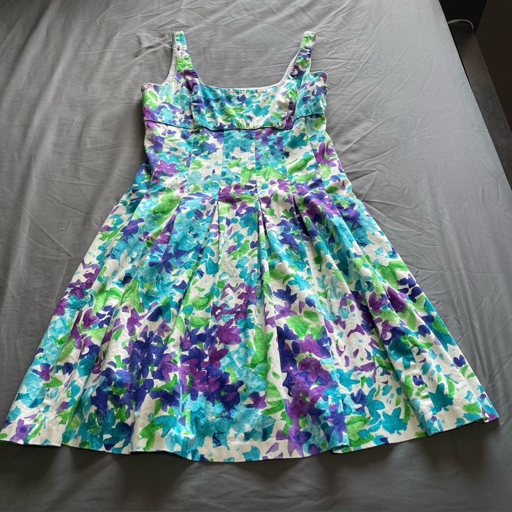 Lauren Ralph Lauren Sundress Women's Size 12 Floral Summer Pocket Beach Tropics